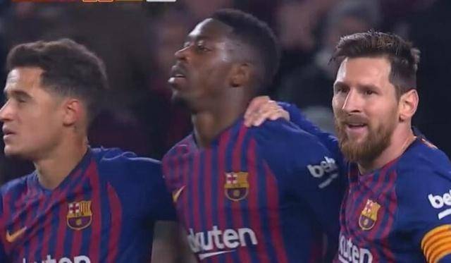 皇冠信用盘登2登3_梅西独造3球!登贝莱2分钟内2球双响皇冠信用盘登2登3,巴萨3球大胜晋级国王杯8强