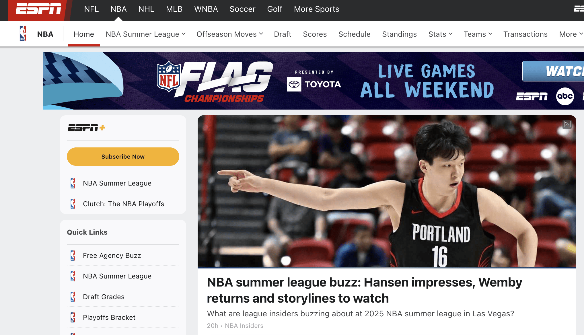 皇冠足球网_美媒热议杨瀚森NBA夏季联赛出色表现 网友称开拓者捡了“大漏”皇冠足球网!