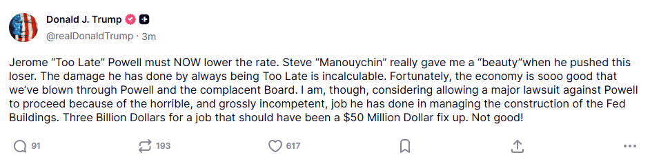 如何代理皇冠信用网_特朗普:正在考虑允许对美联储主席鲍威尔提起重大诉讼