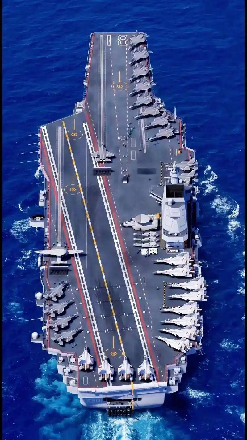 体育皇冠信用网_中国004型核航母初露真容体育皇冠信用网,42米宽300米长,排水量或超11万吨?