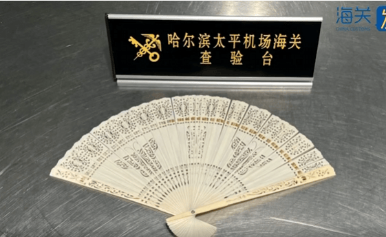 皇冠信用盘平台出租
_一旅客因一把“漂亮折扇”在哈尔滨机场被查!经鉴定:非洲象象牙制品皇冠信用盘平台出租
,净重61.7克